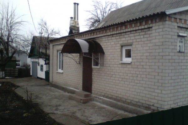 Уличный навес из поликарбоната